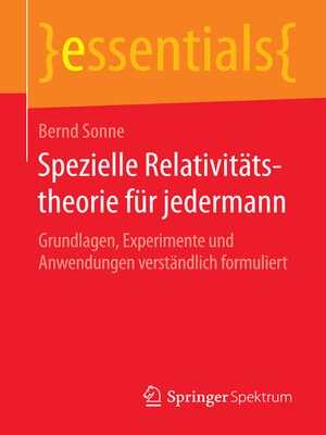 cover image of Spezielle Relativitätstheorie für jedermann